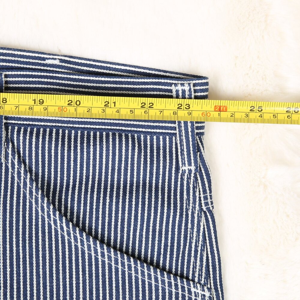 VINTAGE DEADSTOCK Pointer Brand Hickory Striped Carpenter Jeans Size 46x30 - Picture 11 of 14